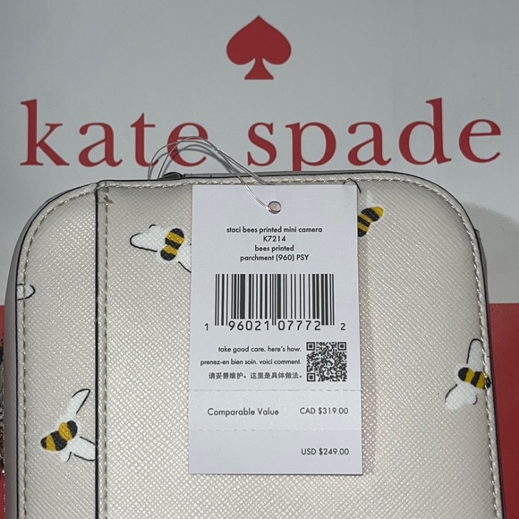 kate spade Bags Kate Spade Staci Bee Saffiano Leather Mini Camera